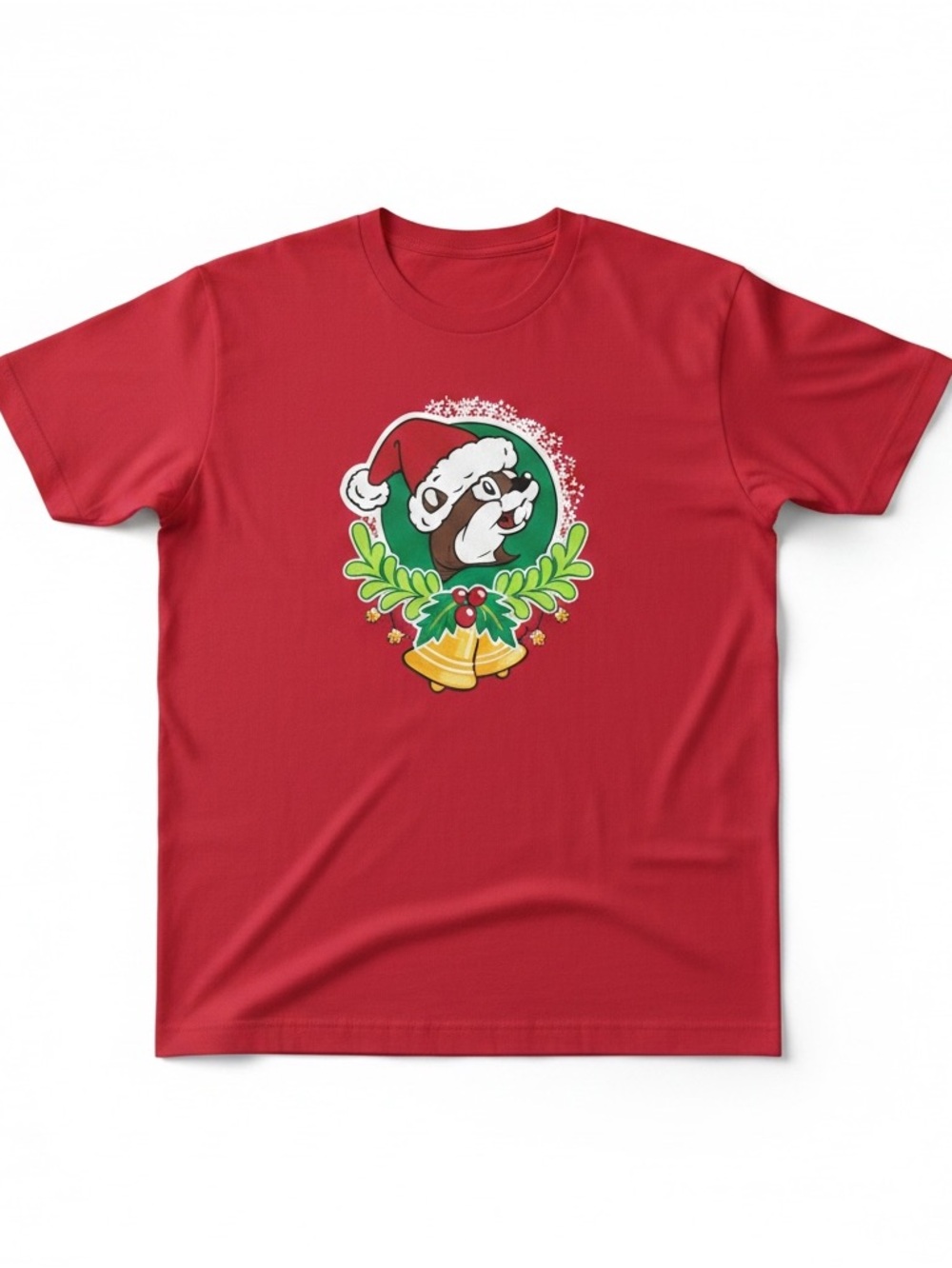 Authentic Buc-ee's Adult Size Small "Jingle All The Way" Christmas T-Shirt NWOT
